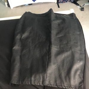 Black pencil skirt